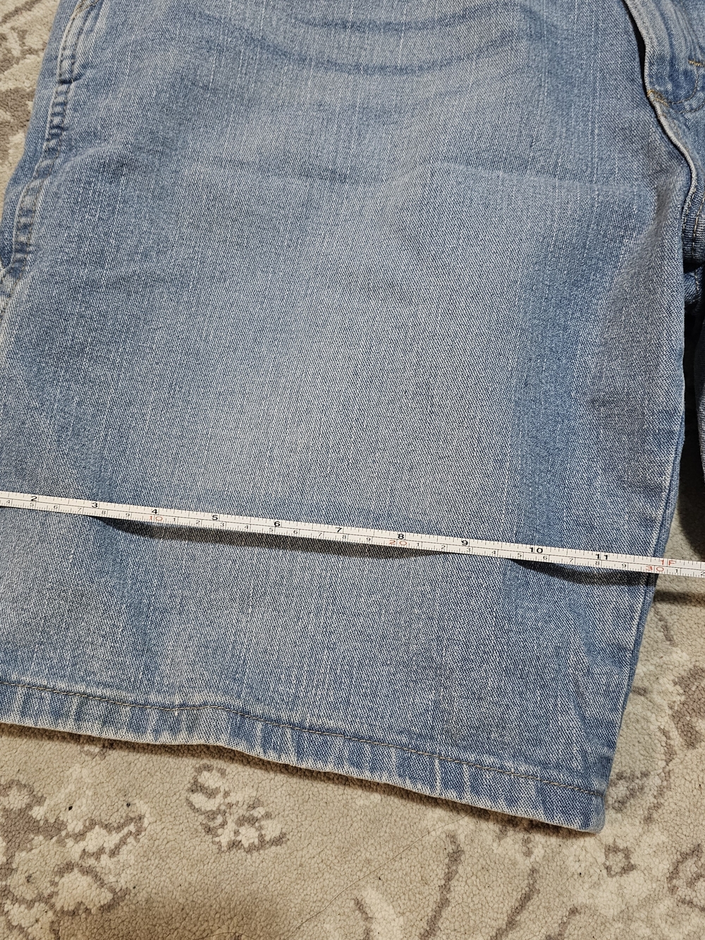 Wrangler Light Blue Denim Carpenter Jorts - Picture 7 of 9